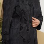 مانتو ژاکارد گلدوزی فوم کد 964